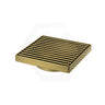 115x115mm Linear Floor Waste Drain Stainless Steel 80mm Outlet Colours Available