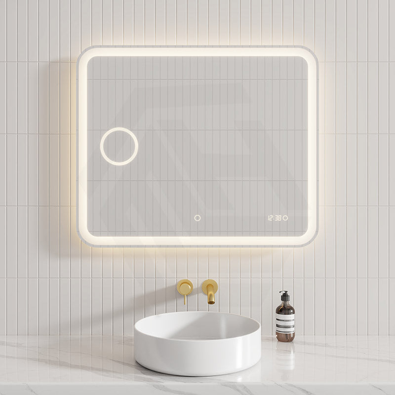 900/1200/1500mm Led Mirror With Magnifier Digital Clock Horizontal Installation Rectangle Led