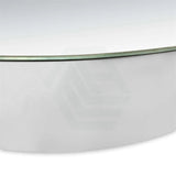 600mm Round Luminaire LED Backlit Mirror Shaving Cabinet Pencil Edge White