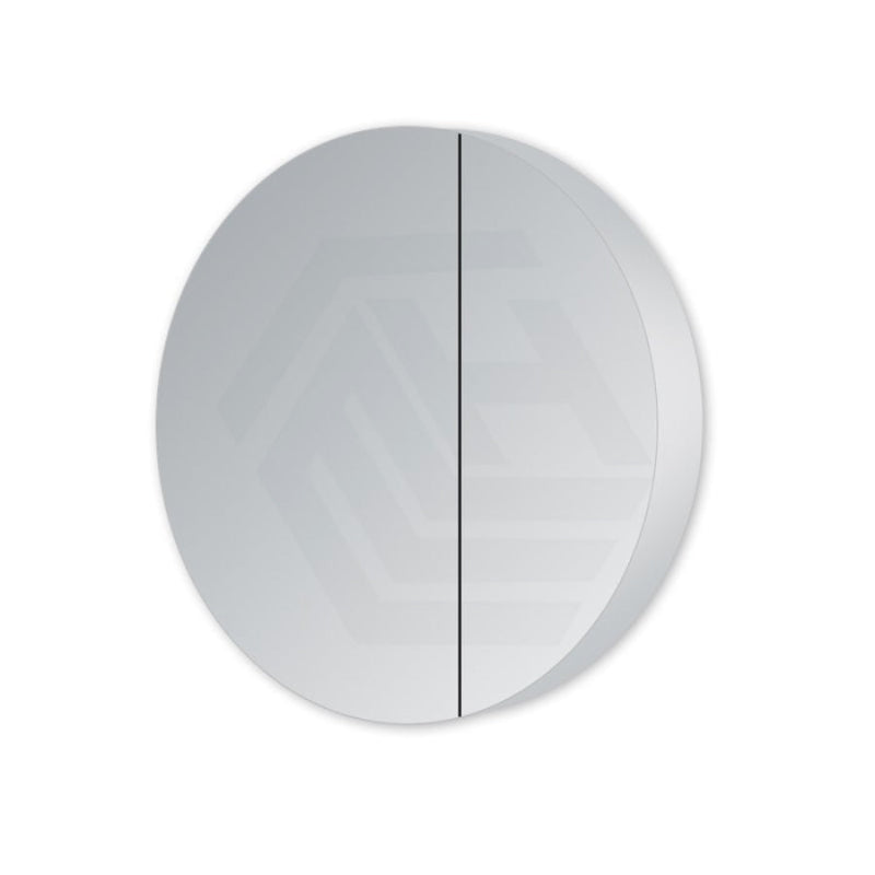 600mm Round Luminaire LED Backlit Mirror Shaving Cabinet Pencil Edge White