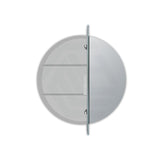 600mm Round Luminaire LED Backlit Mirror Shaving Cabinet Pencil Edge White