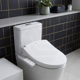Intelligent Electric Bidet Toilet Seat with Instant Heating & Auto Washer For Toilet 496/528x406x145mm - Gloss White