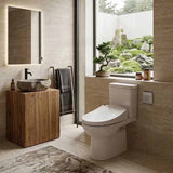 Intelligent Electric Toilet Cover Seat with Auto Washer and Air Dryer for toilet 496/528x406x145mm - White