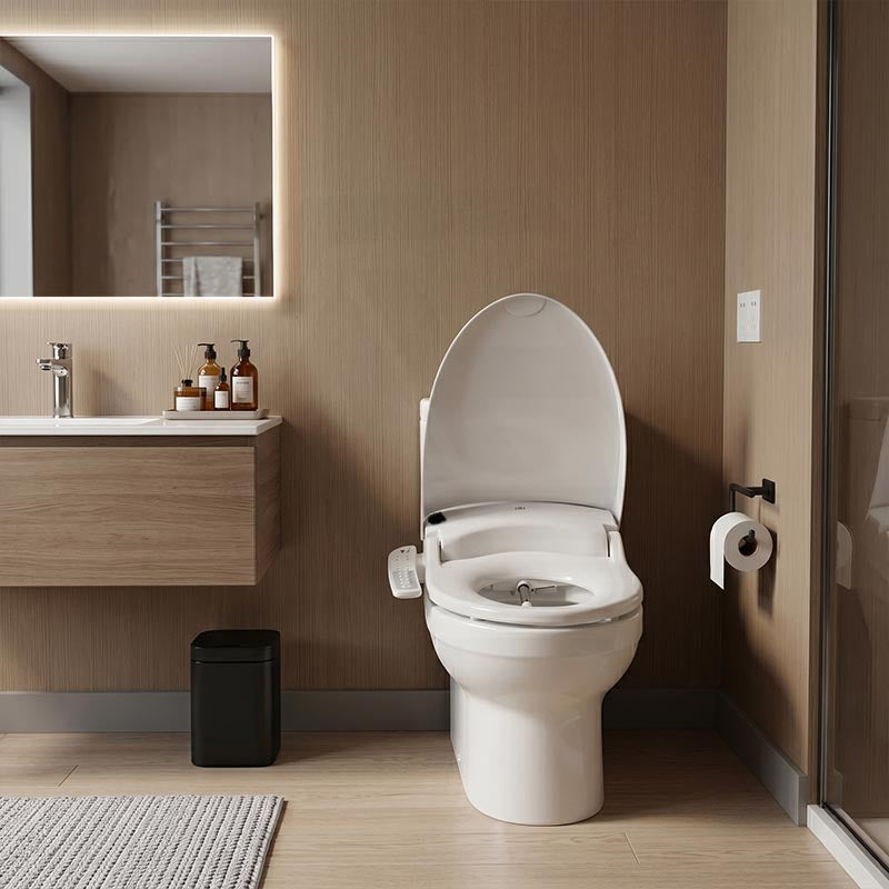 Smart Electric Bidet Toilet Seat with Energy Saving & Instant Heating 496/528x470x145mm - White