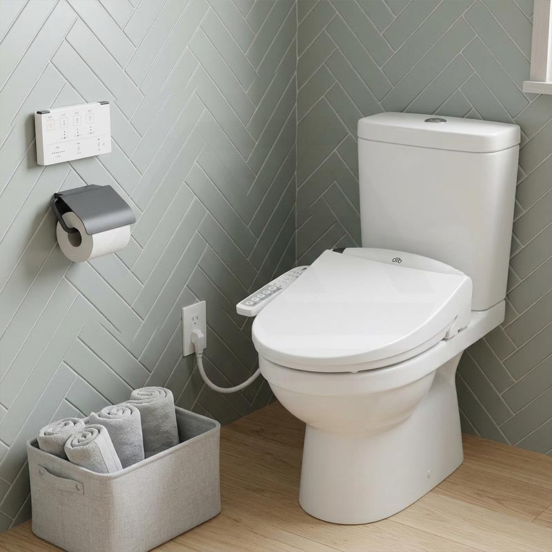 Smart Electric Bidet Toilet Seat with Energy Saving & Instant Heating 496/528x470x145mm - White