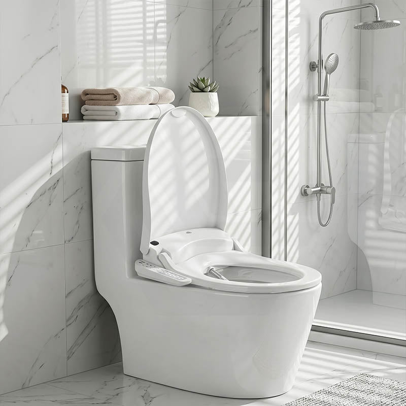 Smart Electric Bidet Toilet Seat with Energy Saving & Instant Heating 496/528x470x145mm - White