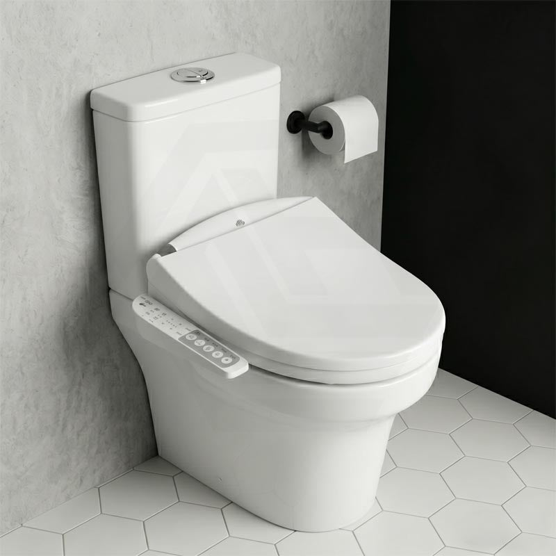 Smart Electric Bidet Toilet Seat with Energy Saving & Instant Heating 496/528x470x145mm - White