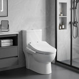 Smart Electric Bidet Toilet Seat with Energy Saving & Instant Heating 496/528x470x145mm - White