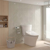 Smart Electric Bidet Toilet Seat with Wireless Remote Controller 496/528x470x145mm - White