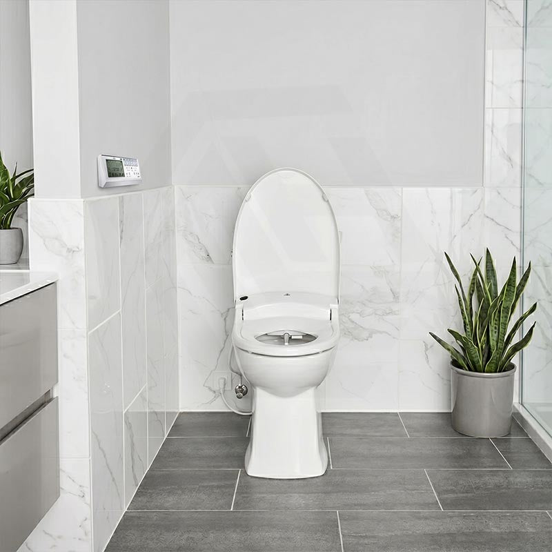 Smart Electric Bidet Toilet Seat with Wireless Remote Controller 496/528x470x145mm - White