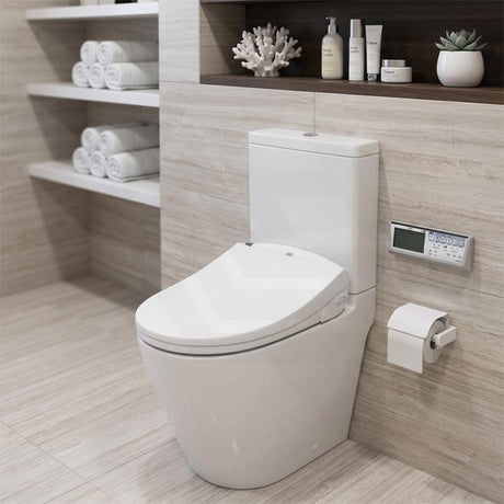 Smart Electric Bidet Toilet Seat with Wireless Remote Controller 496/528x470x145mm - White