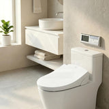 Smart Electric Bidet Toilet Seat with Wireless Remote Controller 496/528x470x145mm - White