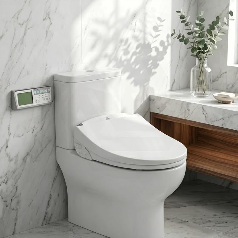 Smart Electric Bidet Toilet Seat with Wireless Remote Controller 496/528x470x145mm - White
