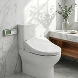 Smart Electric Bidet Toilet Seat with Wireless Remote Controller 496/528x470x145mm - White
