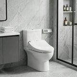 Smart Electric Bidet Toilet Seat with Wireless Remote Controller 496/528x470x145mm - White