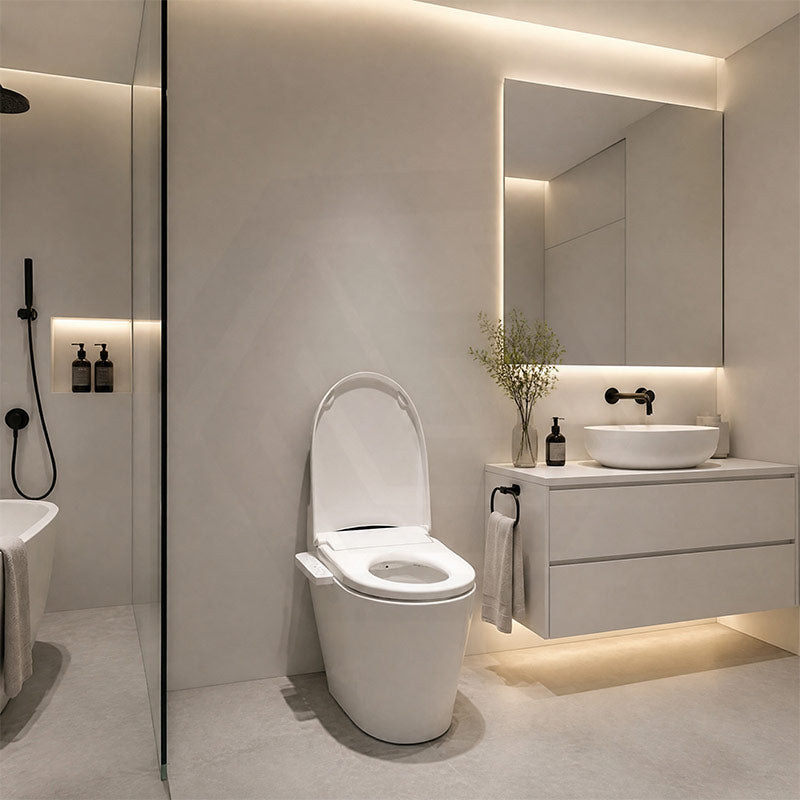Intelligent Electric Toilet Cover Seat with Instant Water Heating and Air Dryer for Toilet - Two Shapes Available