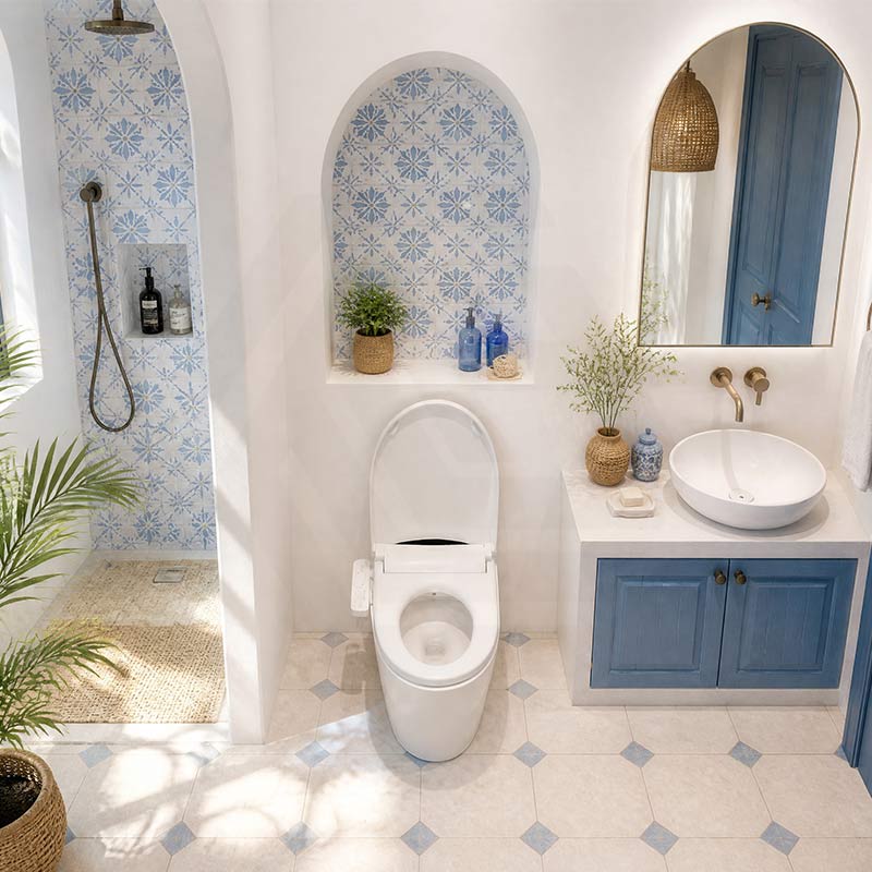 Intelligent Electric Toilet Cover Seat with Instant Water Heating and Air Dryer for Toilet - Two Shapes Available