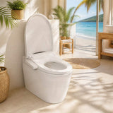 Intelligent Electric Toilet Cover Seat with Instant Water Heating and Air Dryer for Toilet - Two Shapes Available