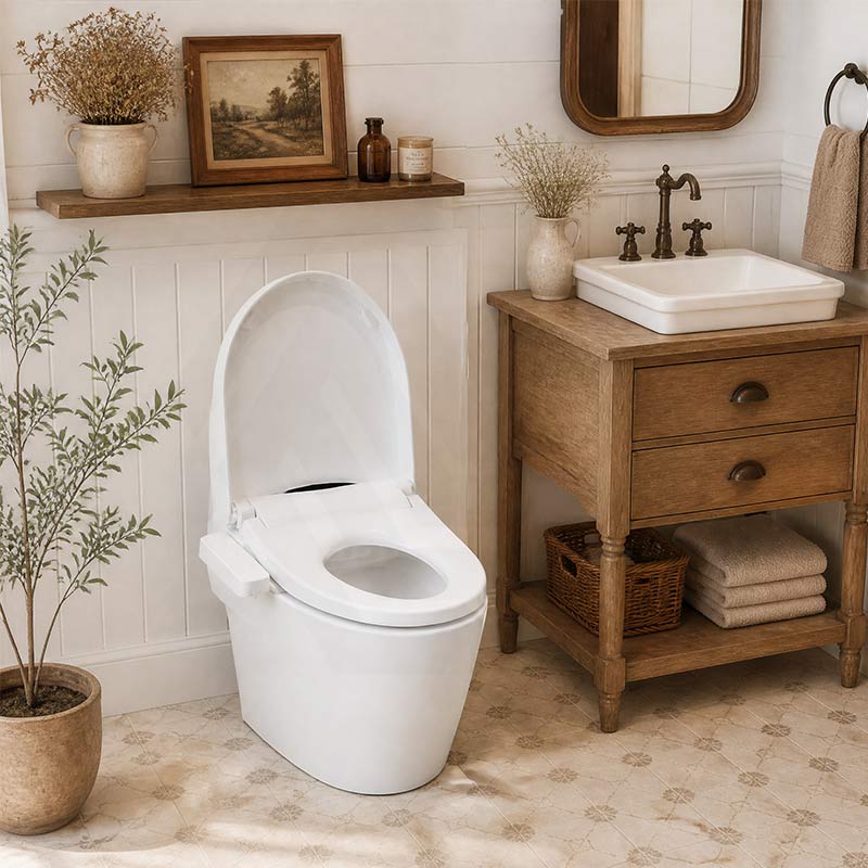 Intelligent Electric Toilet Cover Seat with Instant Water Heating and Air Dryer for Toilet - Two Shapes Available