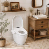 Intelligent Electric Toilet Cover Seat with Instant Water Heating and Air Dryer for Toilet - Two Shapes Available