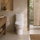 Electric Intelligent Toilet Cover Seat with Instant Heating and Self-cleaning for toilet 512x375x95mm - White
