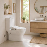 Electric Intelligent Toilet Cover Seat with Instant Heating and Self-cleaning for toilet 512x375x95mm - White
