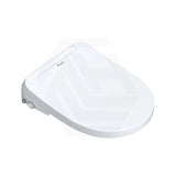 Ultra Slim Electric Intelligent Bidet Seat with Instant Heating and Remote Control for D Shape Toilets 508x375x93mm - White