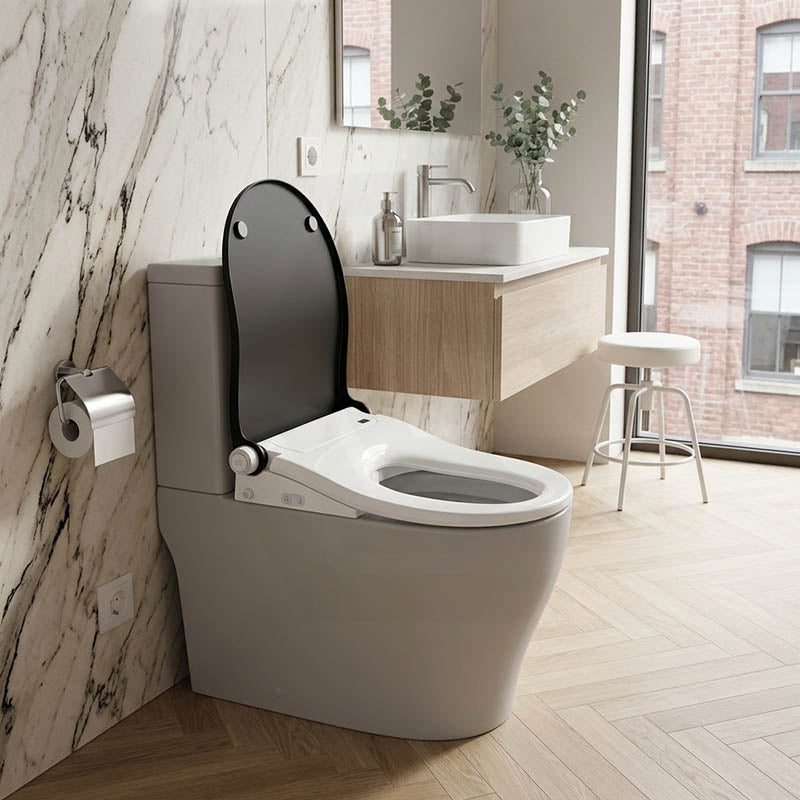 Smart Heated Bidet Seat with Built-in Speaker for D Shape / Round Shape Toilets 500x365/390x108mm - Variant Colour