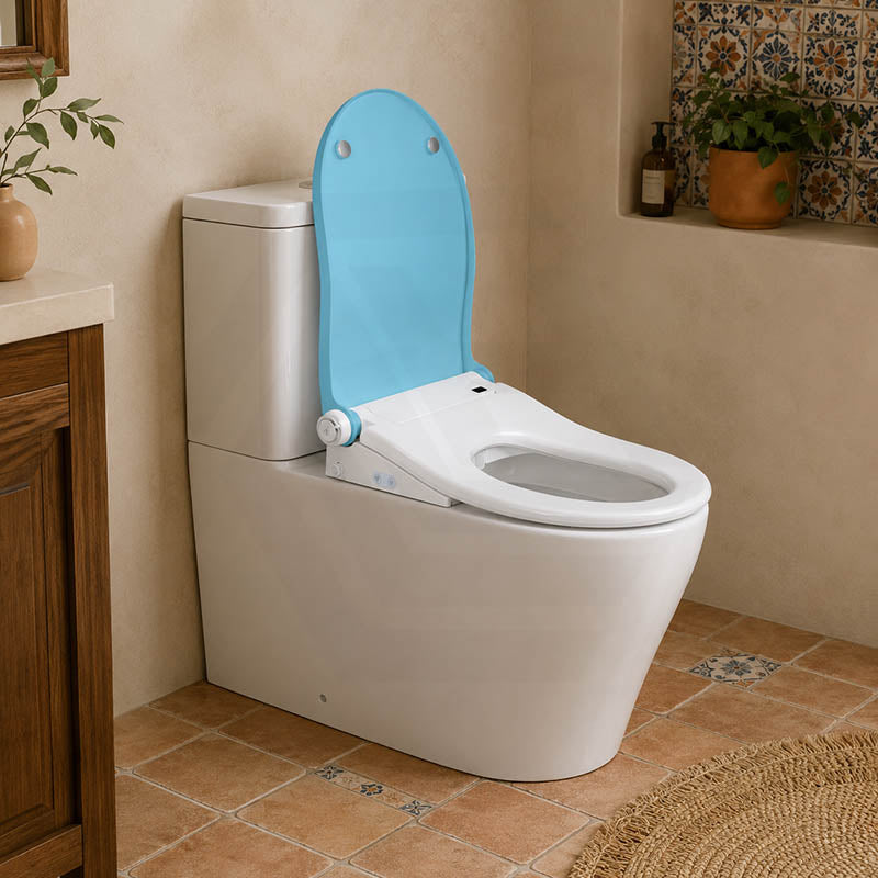 Smart Heated Bidet Seat with Built-in Speaker for D Shape / Round Shape Toilets 500x365/390x108mm - Variant Colour