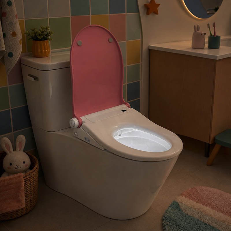 Smart Heated Bidet Seat with Built-in Speaker for D Shape / Round Shape Toilets 500x365/390x108mm - Variant Colour
