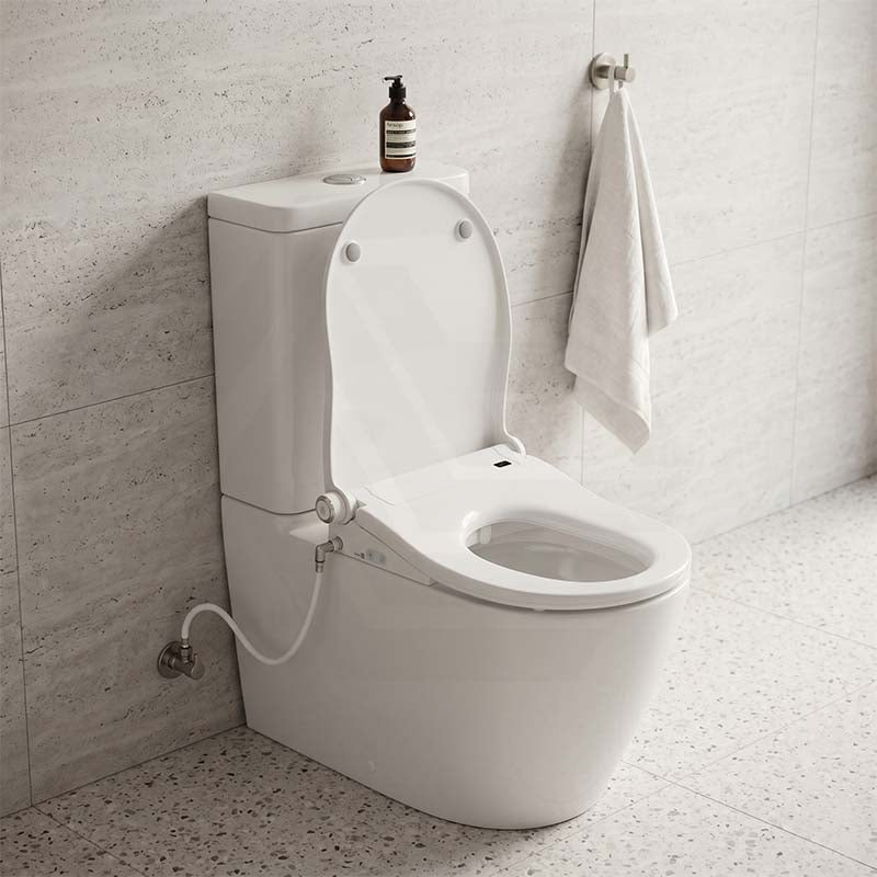 Smart Heated Bidet Seat with Built-in Speaker for D Shape / Round Shape Toilets 500x365/390x108mm - Variant Colour