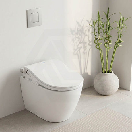 Smart Heated Bidet Seat with Built-in Speaker for D Shape / Round Shape Toilets 500x365/390x108mm - Variant Colour