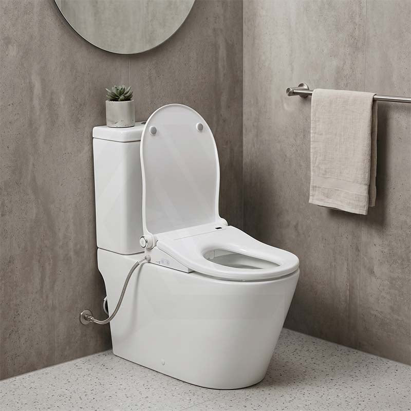 Smart Heated Bidet Seat with Built-in Speaker for D Shape / Round Shape Toilets 500x365/390x108mm - Variant Colour