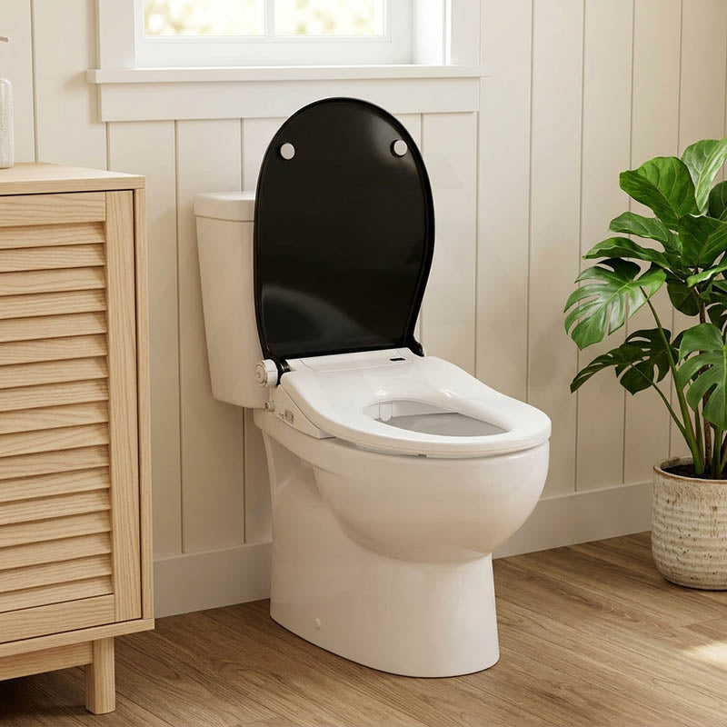 Smart Heated Bidet Seat with Built-in Speaker for D Shape / Round Shape Toilets 500x365/390x108mm - Variant Colour