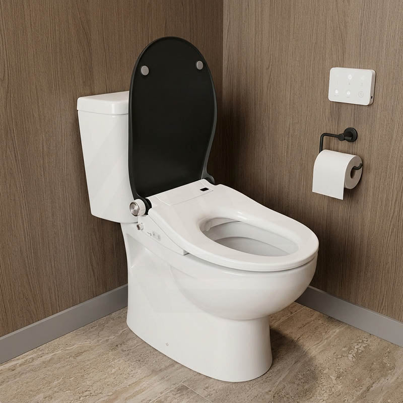 Smart Heated Bidet Seat with Built-in Speaker for D Shape / Round Shape Toilets 500x365/390x108mm - Variant Colour