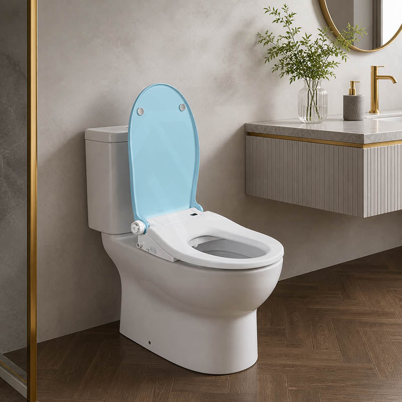 Smart Heated Bidet Seat with Built-in Speaker for D Shape / Round Shape Toilets 500x365/390x108mm - Variant Colour