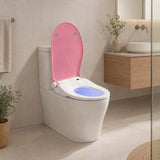 Smart Heated Bidet Seat with Built-in Speaker for D Shape / Round Shape Toilets 500x365/390x108mm - Variant Colour