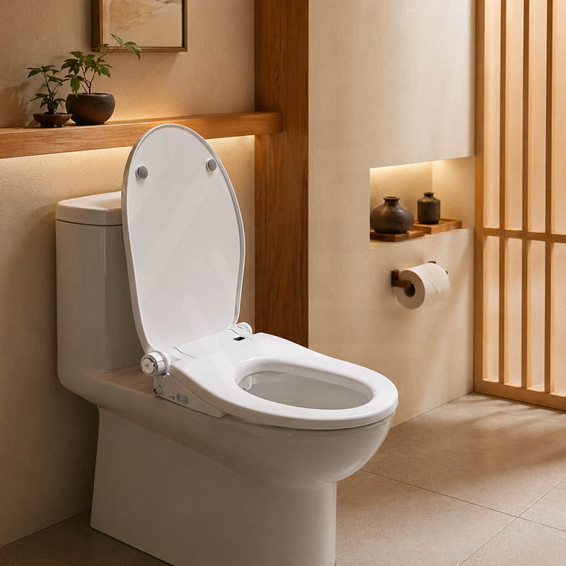 Smart Heated Bidet Seat with Built-in Speaker for D Shape / Round Shape Toilets 500x365/390x108mm - Variant Colour