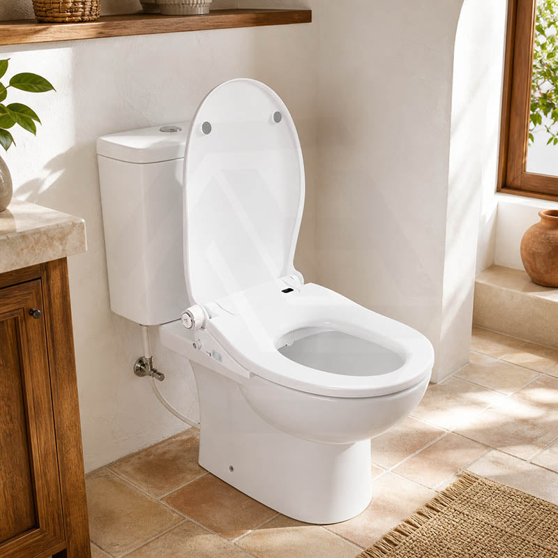 Smart Heated Bidet Seat with Built-in Speaker for D Shape / Round Shape Toilets 500x365/390x108mm - Variant Colour