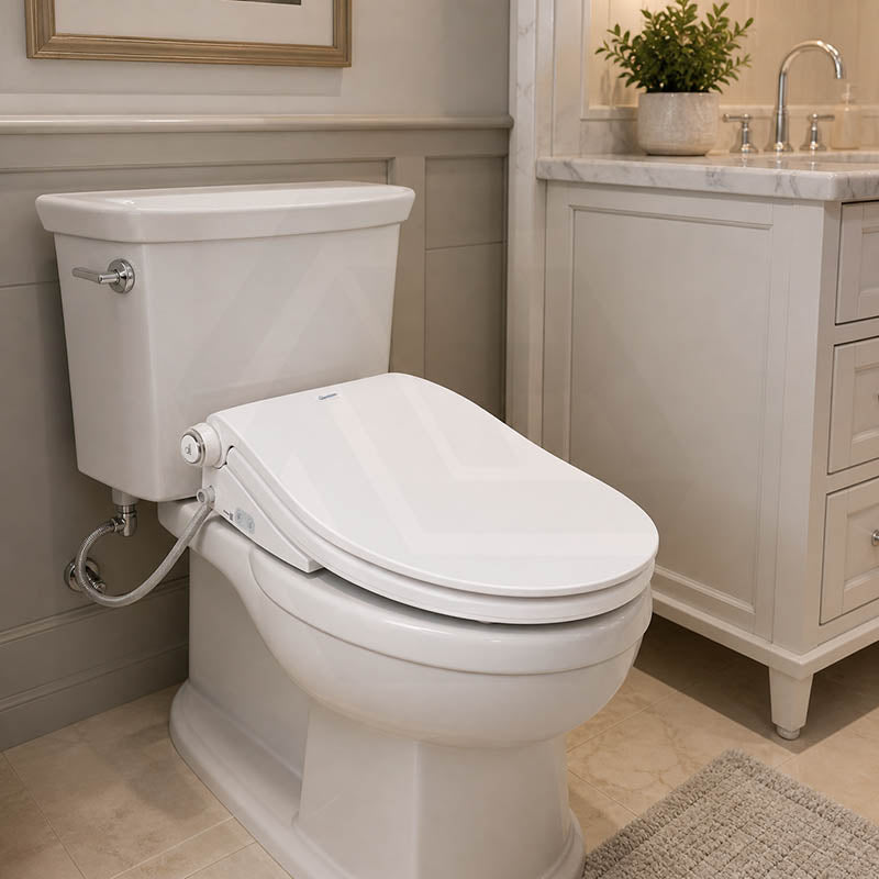 Smart Heated Bidet Seat with Built-in Speaker for D Shape / Round Shape Toilets 500x365/390x108mm - Variant Colour