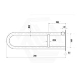 Linkware Assist Grab Rail Handrail Flip Up Ambulant Accessories Special Needs