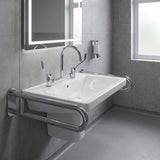 Linkware Chrome Solid Brass Lever Hob Sink Mixing Set For Care & Disabled