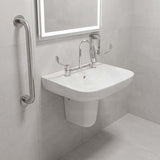 Linkware Chrome Solid Brass Lever Hob Sink Mixing Set For Care & Disabled