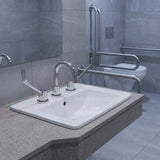 Linkware Solid Brass Lever Basin Set for Care and Disabled - Chrome