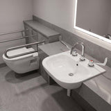 Linkware Solid Brass Lever Basin Set for Care and Disabled - Chrome
