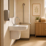 Linkware Chrome Solid Brass Gooseneck Swivel Lever Hob Sink Set For Care & Disabled