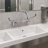 Linkware Chrome Solid Brass Lever Wall Mixing Set for Care and Disabled
