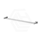 Linkware 800mm Double Towel Rail Wall Mounted Matt Black/Chrome