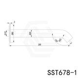 Linkware ELLE Outdoor 316 Stainless Steel 200mm Bath Water Spout Variant Colour Available