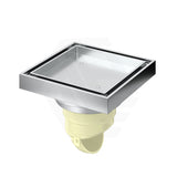 Linkware 116mm Shower Tile Grate Non-Return Floor Waste Drain Chrome 91mm Outlet